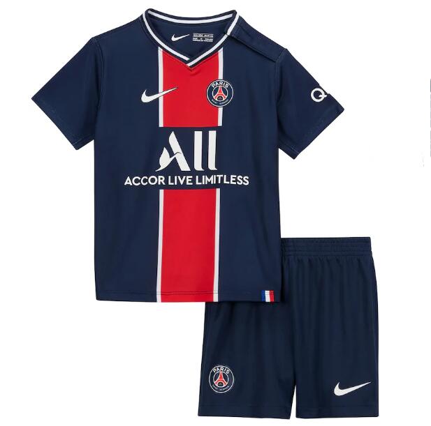 Kids PSG Home Soccer Kits Shirt with Shorts 2020/21